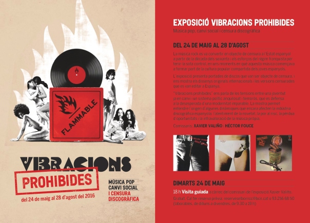Cartel exposición Vibraciones Prohibidas en El BornCentro Cultural